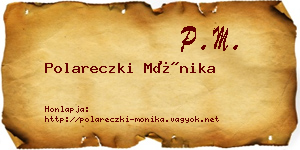Polareczki Mónika névjegykártya
