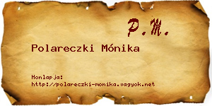 Polareczki Mónika névjegykártya